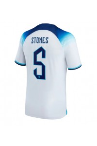 Engeland John Stones #5 Voetbaltruitje Thuis tenue WK 2022 Korte Mouw